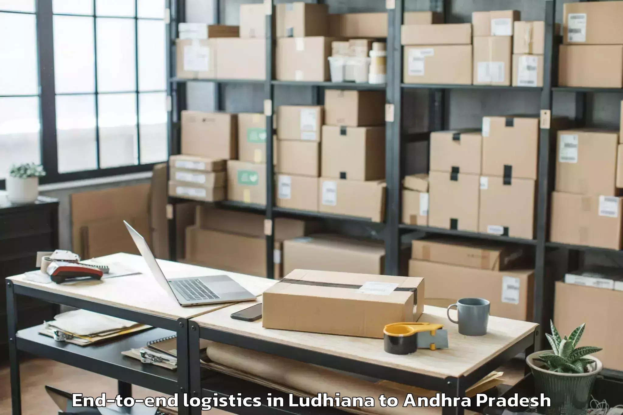 Top Ludhiana to Ghantasala End To End Logistics Available